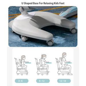 Solid Rubber Wood Height Adjustable Children's Desk & Chair Set | Pink & Blue