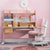Solid Rubber Wood Height Adjustable Children's Desk & Chair Set | Pink & Blue