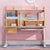 Solid Rubber Wood Height Adjustable Children's Desk | Pink