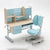 Children's Ergonomic Study Desk Chair Set | Height Adjustable 120cm | Blue