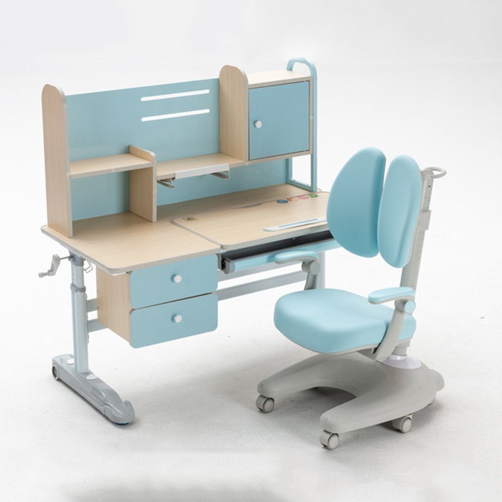 Height Adjustable Children's Desk | Pink & Blue