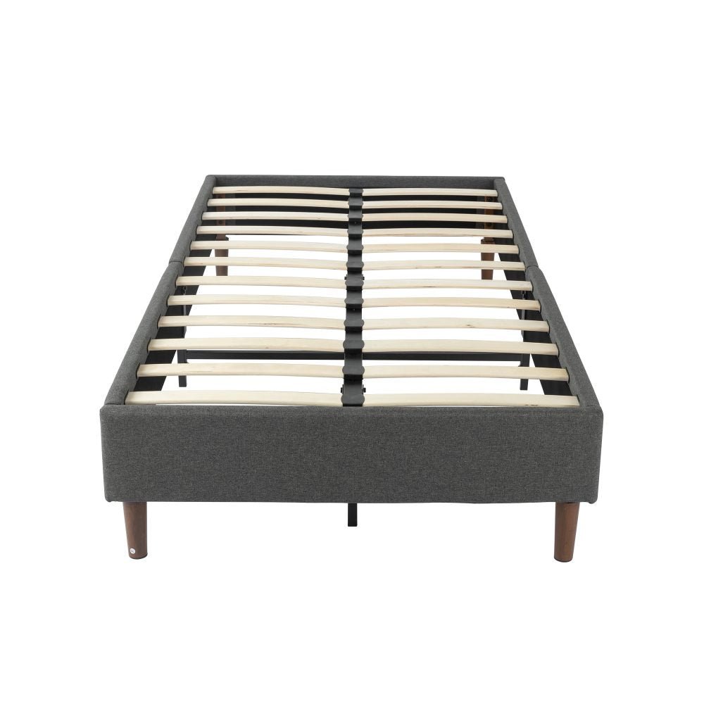 Bed Frame Mattress Foundation (Dark Grey) – Double