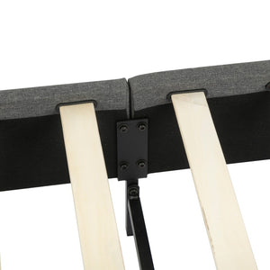 Bed Frame Mattress Foundation (Dark Grey) – Single