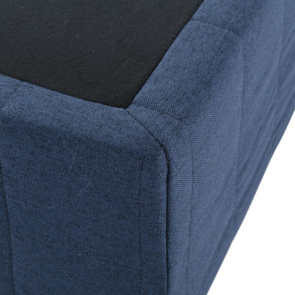 Metal Bed Frame Mattress Foundation Blue – Single
