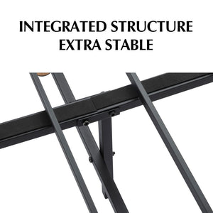 Metal Bed Frame Mattress Foundation Blue – Single