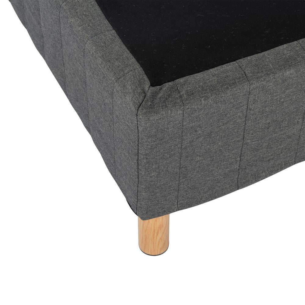 Metal Bedframe Mattress Foundation (Dark Grey) – Single