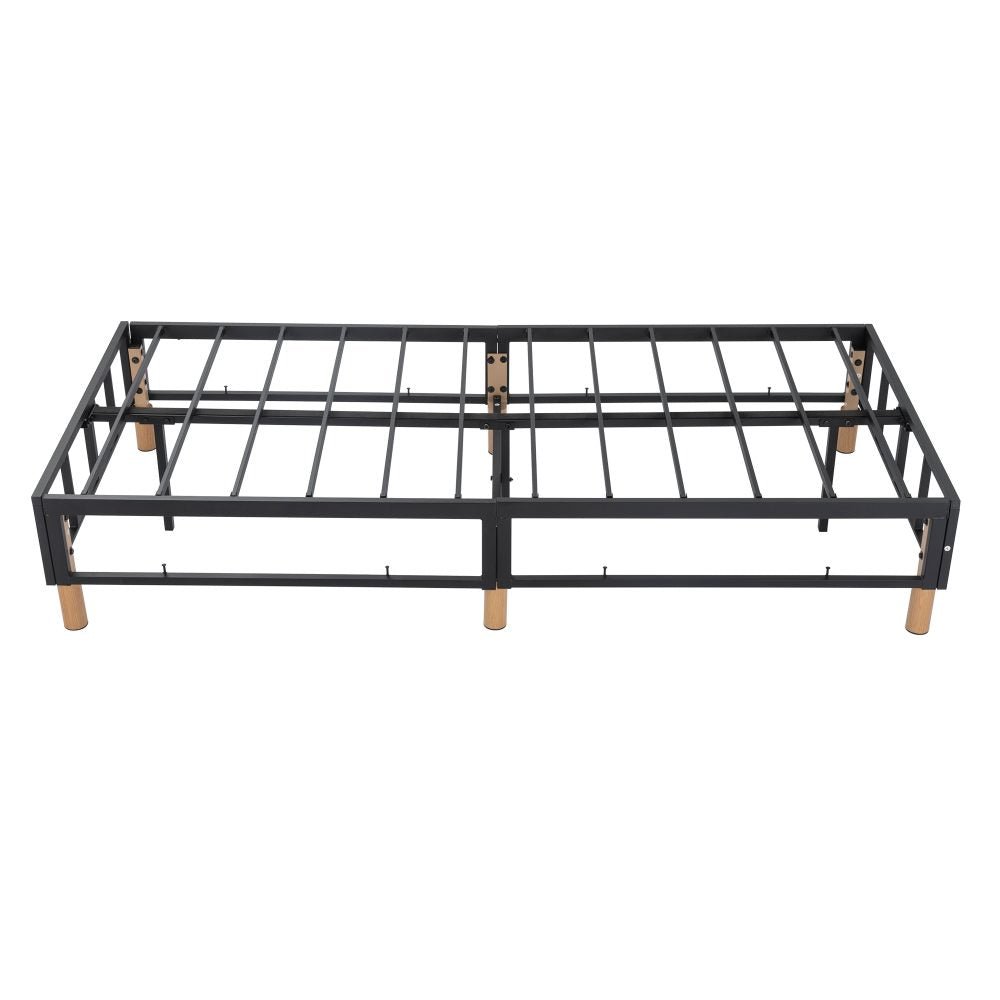 Metal Bedframe Mattress Foundation (Light Grey) – King