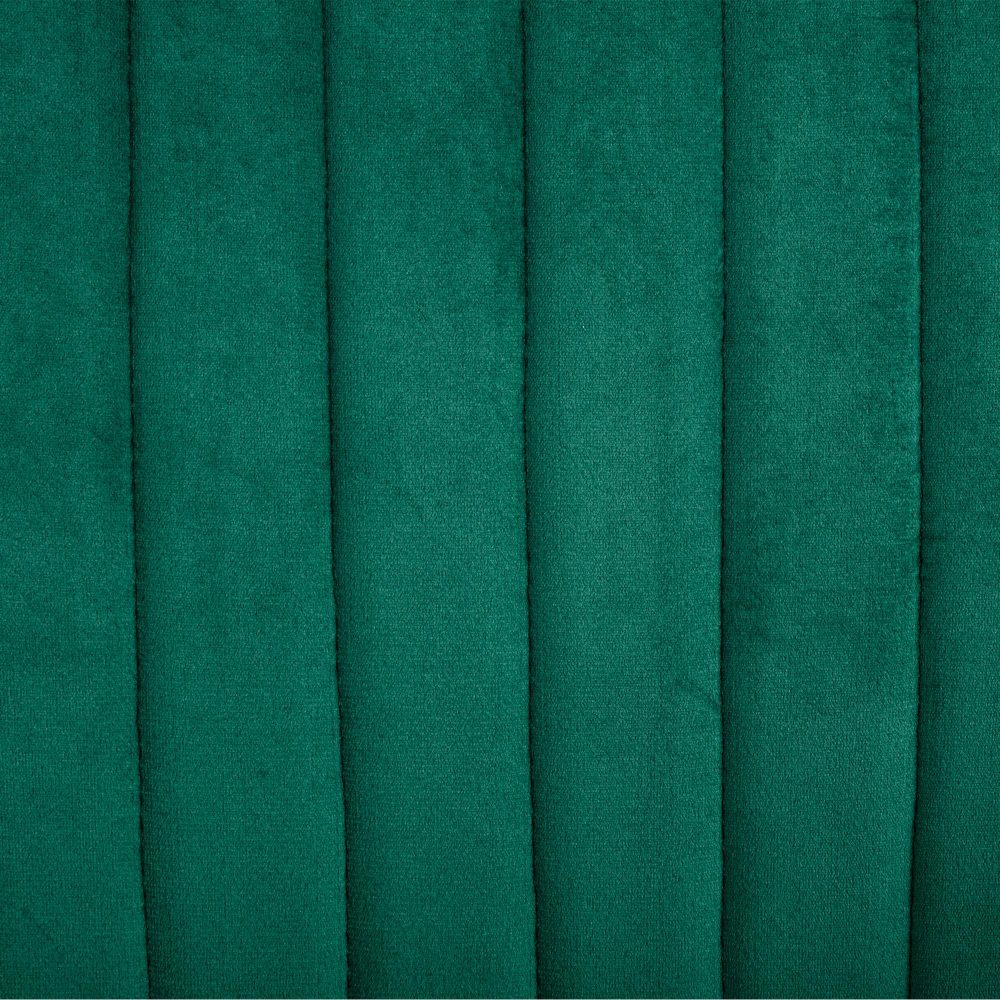 Set of 2 Green Velvet Dining Chairs Art Deco Design with Gold Metal Legs by Viva Forever