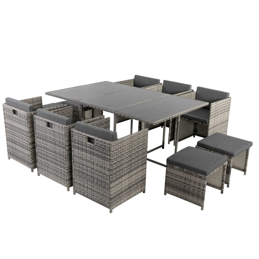 Outdoor Dining Set - Bali | 11PC | Grey