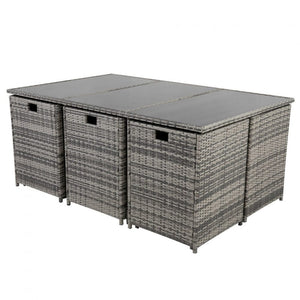 Outdoor Dining Set - Bali | 11PC | Grey