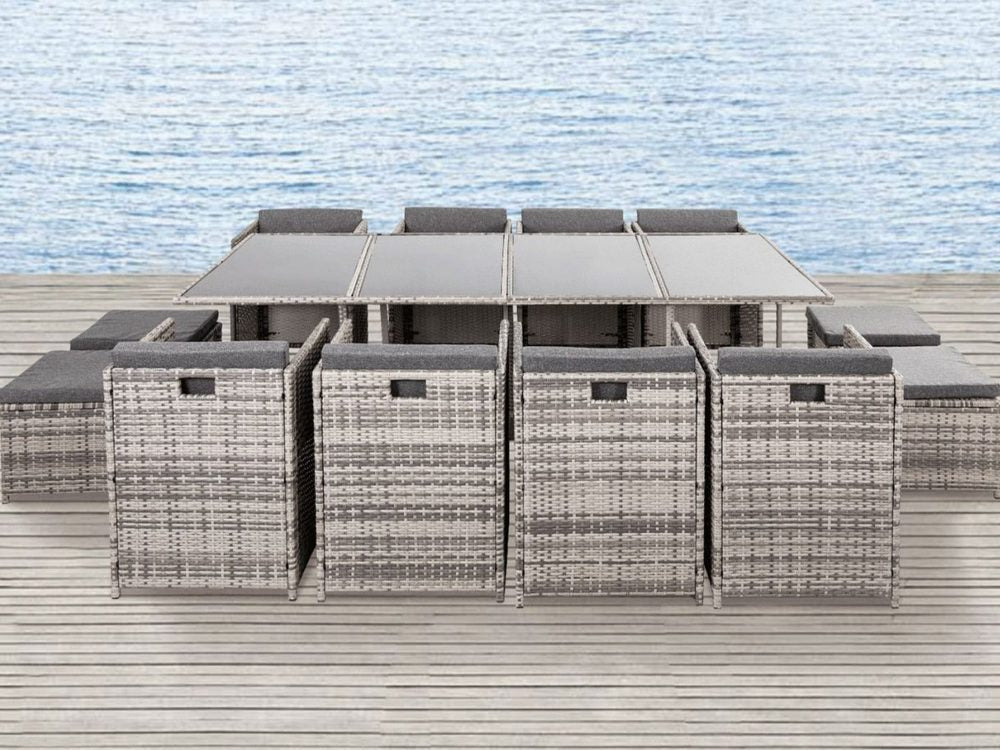 Outdoor Dining Set - Bali | 13PC | Grey