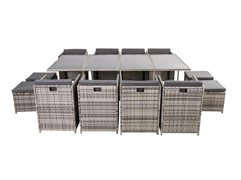 Outdoor Dining Set - Bali | 13PC | Grey