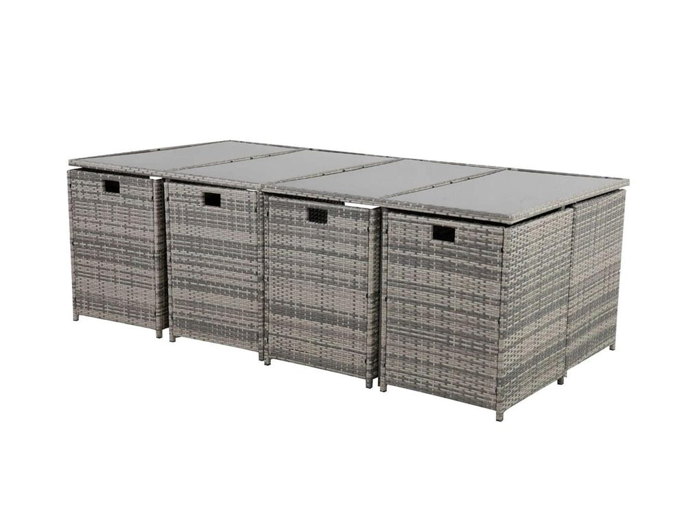 Outdoor Dining Set - Bali | 13PC | Grey