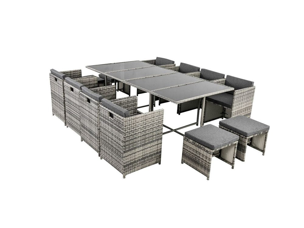 Outdoor Dining Set - Bali | 13PC | Grey