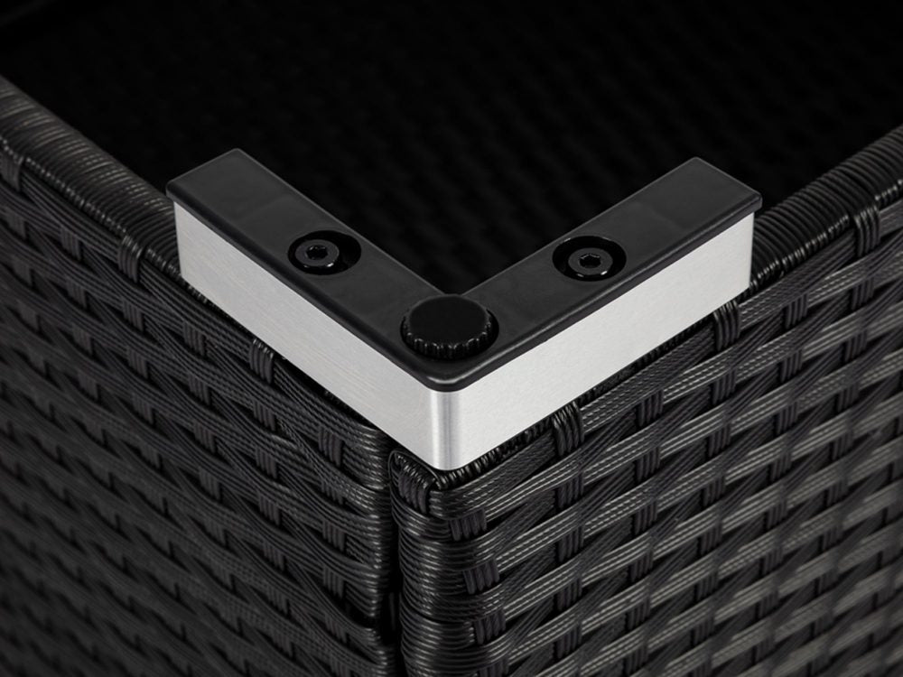 8PCS Outdoor Furniture Modular Lounge Sofa Lizard – Black