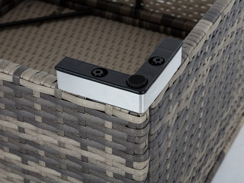 8PCS Outdoor Furniture Modular Lounge Sofa Lizard – Grey