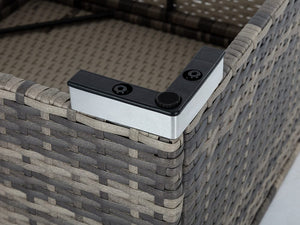 8PCS Outdoor Furniture Modular Lounge Sofa Lizard – Grey