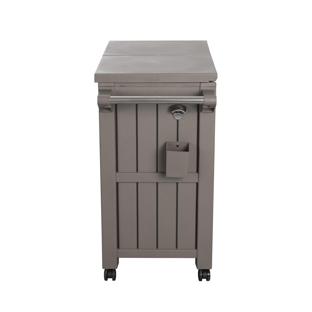 Garden Bar Serving Cart with Cooler | Taupe
