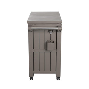 Garden Bar Serving Cart with Cooler | Taupe