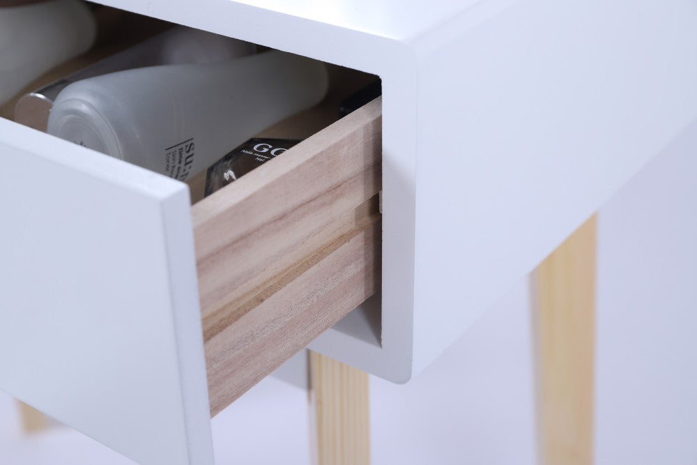 Dressing Vanity Table Stool Set | LED Lighted Mirror, Elegant White