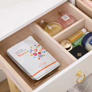 Dressing Vanity Table Stool Set | LED Lighted Mirror, Elegant White