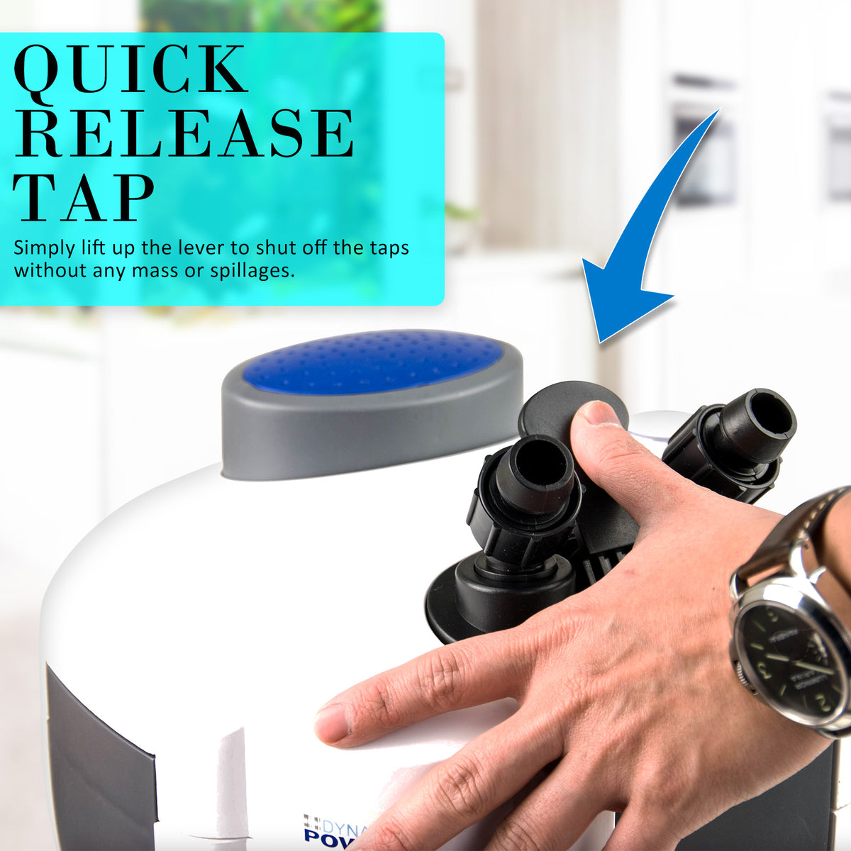 Dynamic Power Aquarium UV Light External Canister Filter 1400L/H + Media Kit - The Hippie House