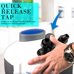 Dynamic Power Aquarium UV Light External Canister Filter 1400L/H + Media Kit - The Hippie House