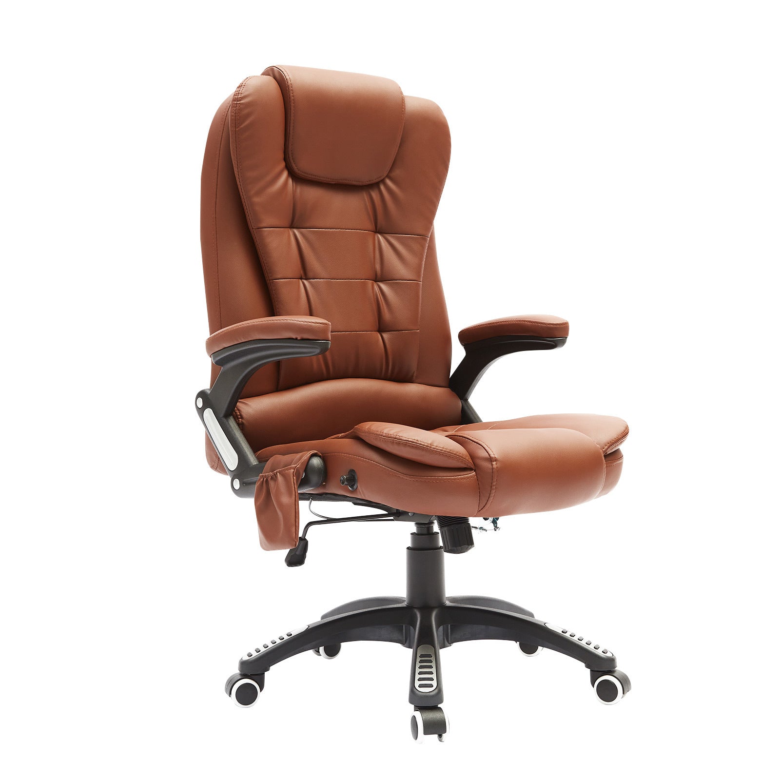 La Bella Espresso Massage 8 Point Vibration Heated Ergonomic Executive Office Chair