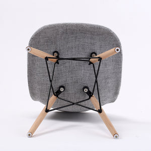 La Bella 4 Set Grey Retro Dining Cafe Chair DSW Fabric