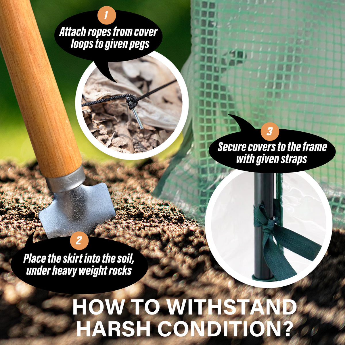 Home Ready Dome Hoop Tunnel Polytunnel 6x3x2M Greenhouse Walk-In Shed PE - The Hippie House