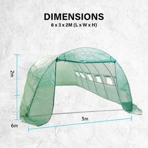 Home Ready Dome Tunnel 600cm Garden Greenhouse Shed PE Cover Only