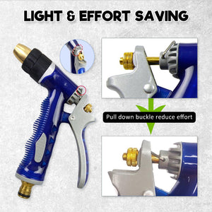 Dynamic Power Garden Water Hose 30M Retractable Rewind Reel + Brass Gun - The Hippie House