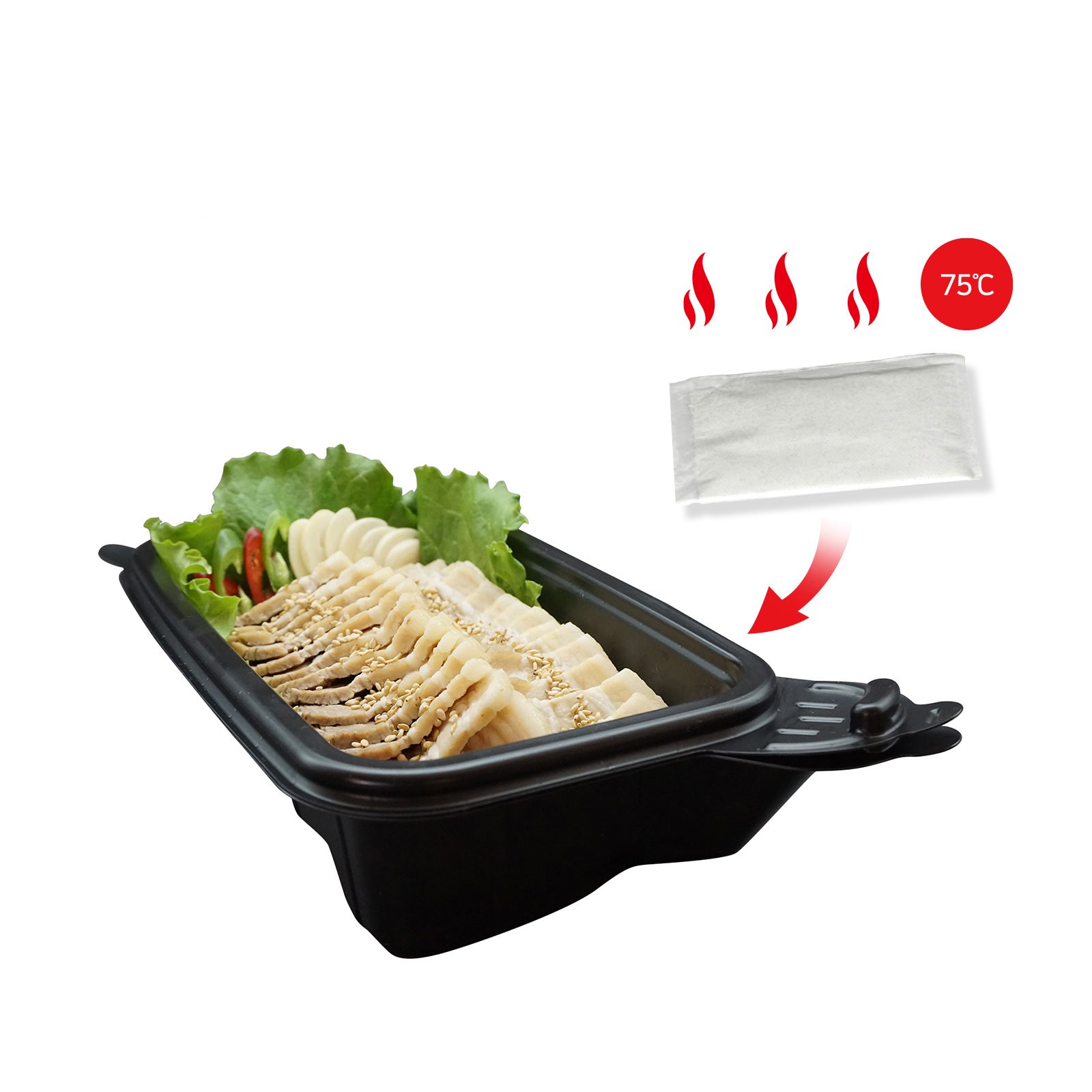 Sirak Food 20-Pack Dalat Heating Lunch Box Container 26cm A + Heating Bag