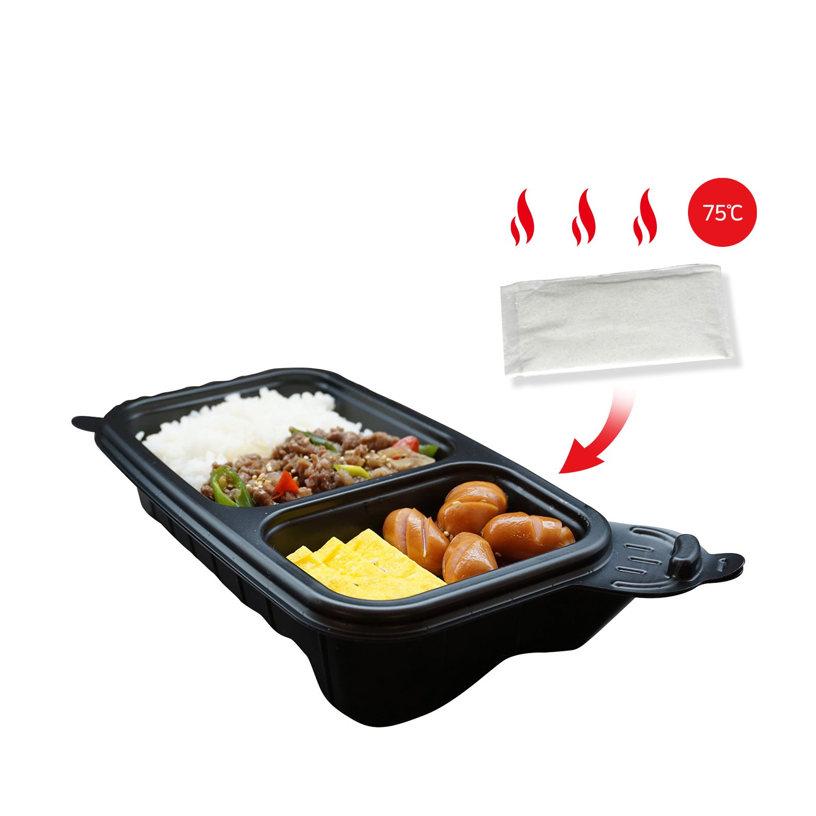 Sirak Food 20-Pack Dalat Heating Lunch Box Container 26cm B + Heating Bag