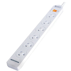 Sansai 6 Ways Surge Protected Powerboard with Master Switch