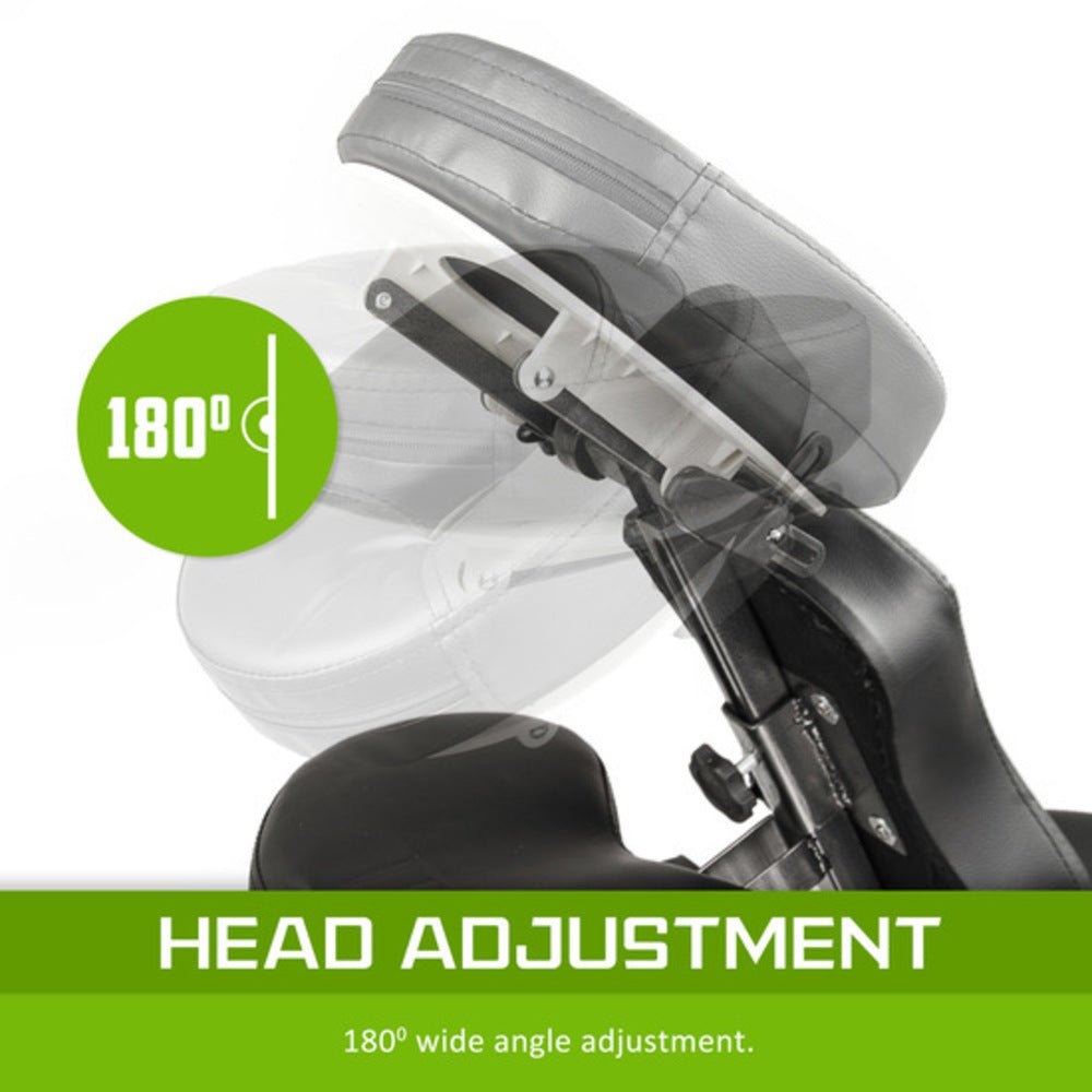 Forever Beauty Black Portable Beauty Massage Foldable Chair Table Therapy Waxing Aluminium - The Hippie House