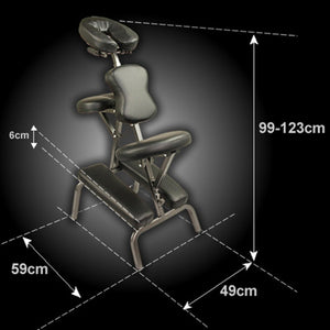 Forever Beauty Black Portable Beauty Massage Foldable Chair Table Therapy Waxing Aluminium - The Hippie House