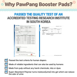 PawPang 100 Ct S Pet Dog Diaper Liners Booster Pads Disposable Adhesive