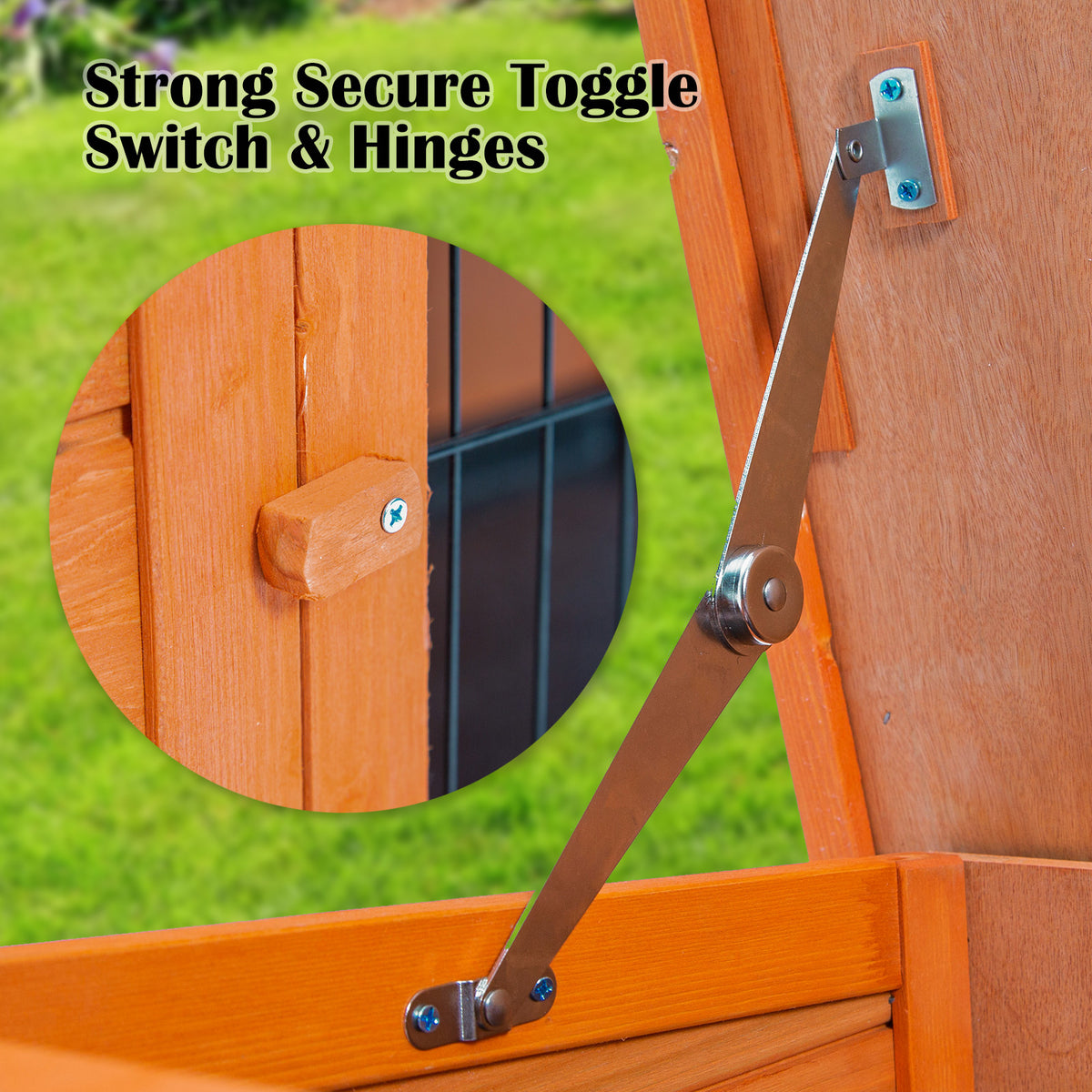 Paw Mate Rabbit Hutch Eden Free Standing Wooden Chicken Guinea Pig Cage