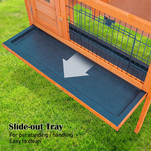 Paw Mate Rabbit Hutch Eden Free Standing Wooden Chicken Guinea Pig Cage - The Hippie House