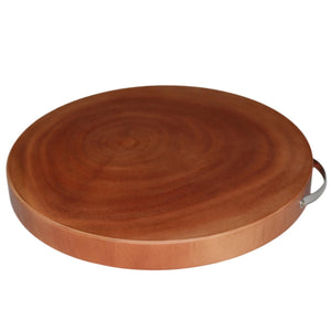 Natural Hardwood Hygienic Kitchen Cutting Wooden Chopping Board | Round | M/L Size