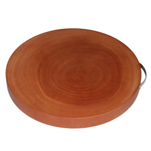 Natural Hardwood Round Kitchen Cutting Board