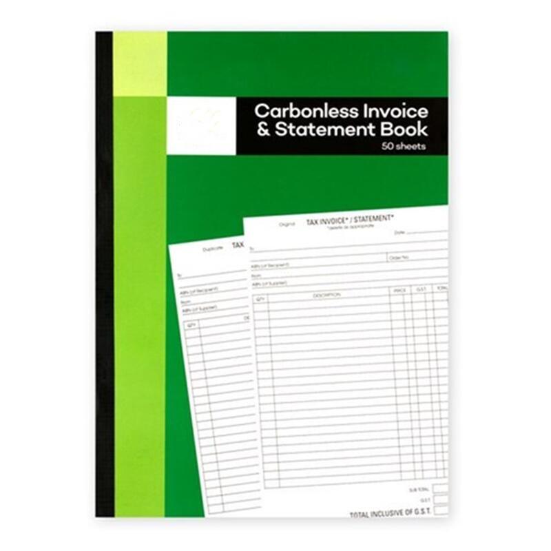 12-Pack A4 Carbonless Invoice & Statement Book | 50 sheets