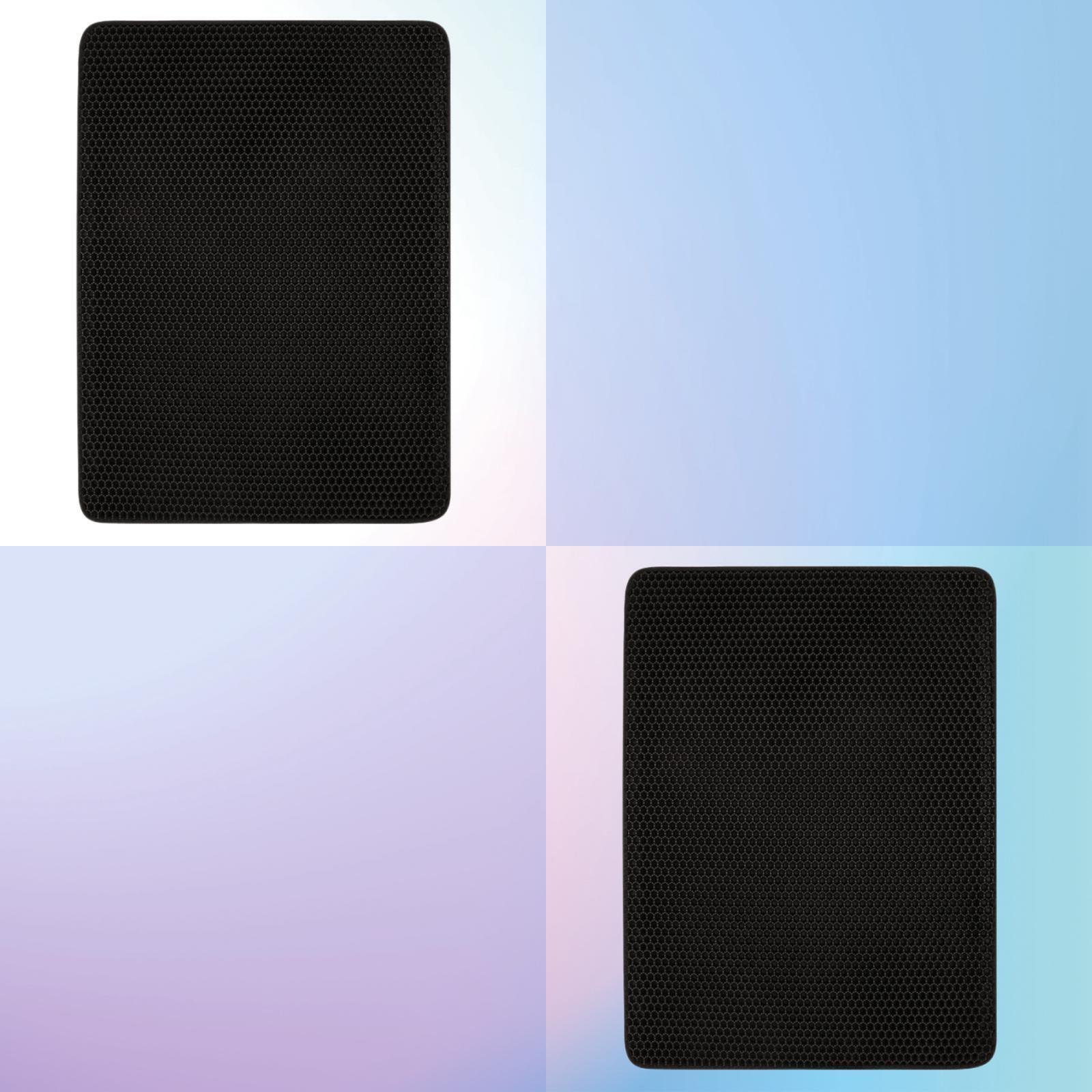 2 x Double Layer Cat Litter Tray Trap Mat | Catch Cat Litter | House Box Pad Toilet Mat