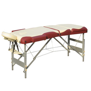 Portable 3-Fold Aluminium Massage Table - Beauty Therapy Bed