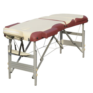 Portable 3-Fold Aluminium Massage Table - Beauty Therapy Bed