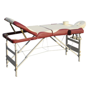 Portable 3-Fold Aluminium Massage Table - Beauty Therapy Bed