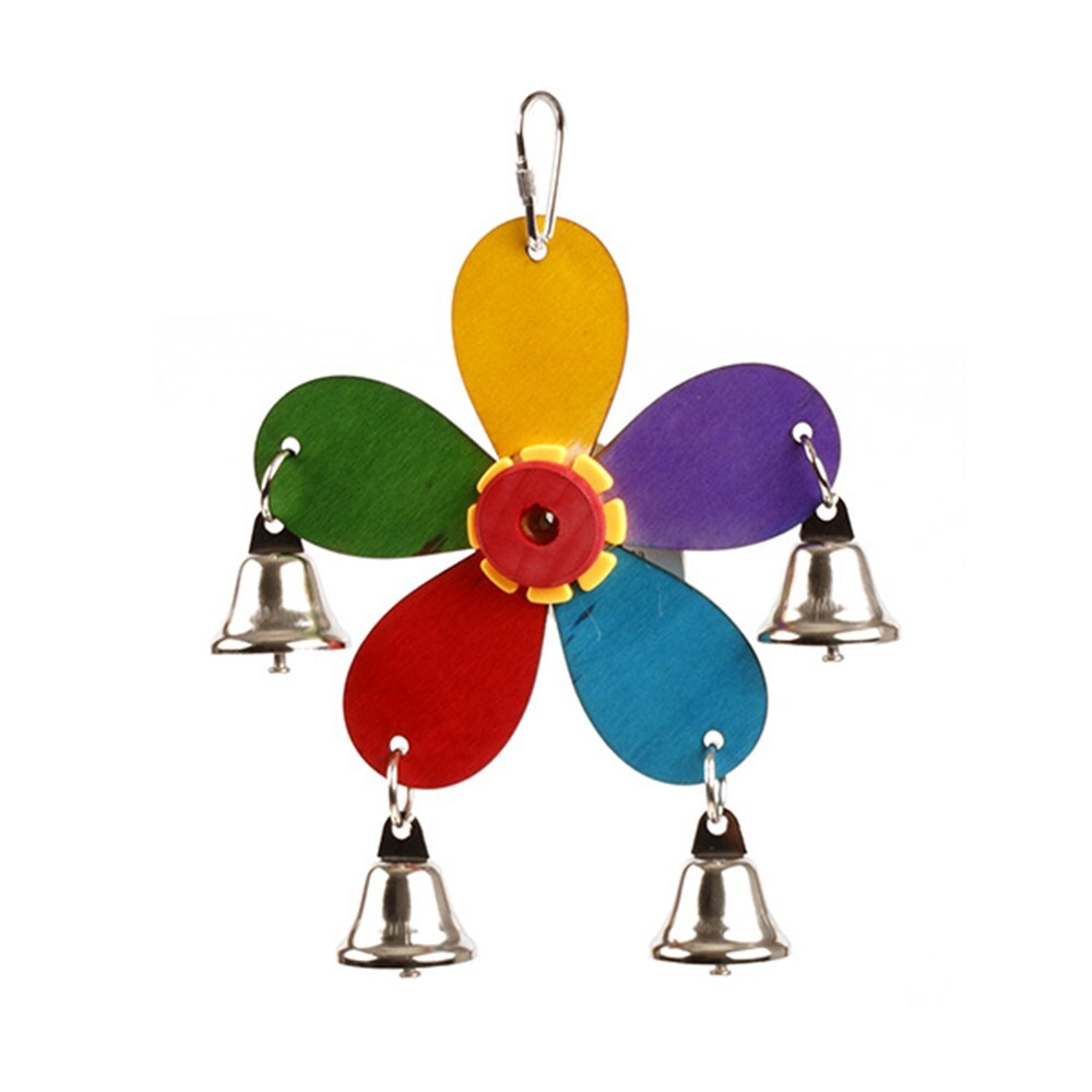 4 x Small Hanging Bird Parrot Budgie Bell Toy