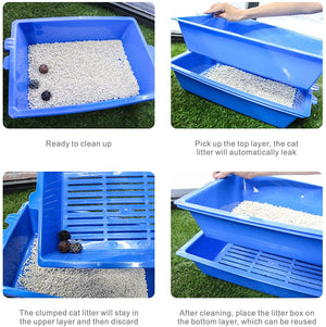 Lift and Sift Self Cleaning Kitty Litter Trays