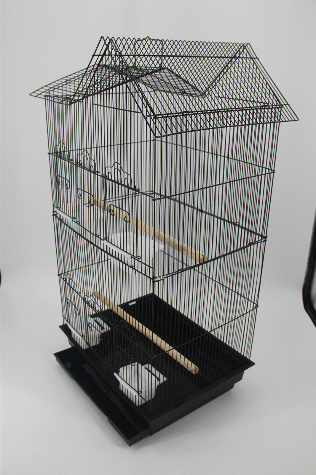 4 x Medium Size Bird Cage Parrot Budgie Aviary - Black | Avian Paradise